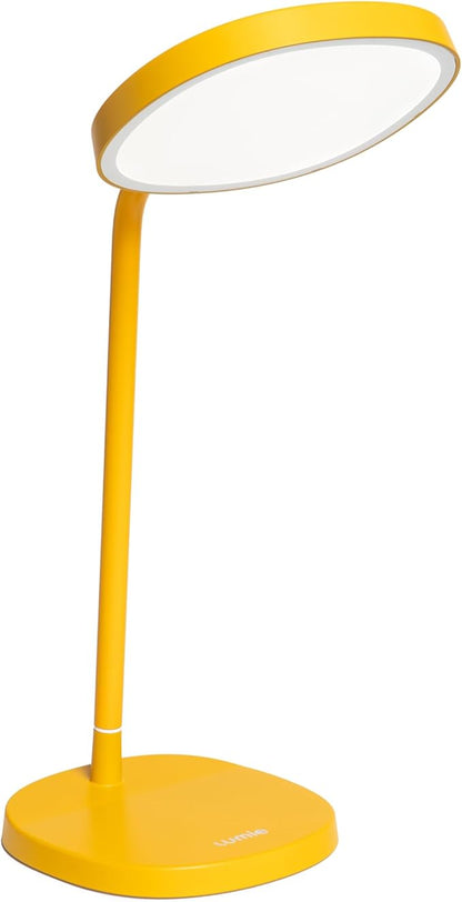 Lumie Task - 10,000 Lux Adjustable Bright Light Therapy Desk Lamp for Mood and Energy Boost and Winter Blues Relief, Crystal Clear Illumination and Maximum Visual Comfort - Golden Yellow