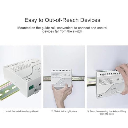 4 Channel Smart WiFi RF Bluetooth Wireless Dry Contact Relay Switch Module,Phone app Remote Control,Compatible with Alexa Google Home (Tuya 4CH 5V AC/DC7-32V)