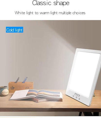 LED Lamp for Home & Office - 10000 Lux Light | Bright LED Daylight Lamp with Adjustable Timer & 3 Light Modes | Compact Desk Light for Work, Study & Relaxation