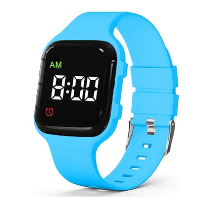 Vibrating Alarm Watch, Potty Training Watch Water Resistant Medical Reminder Wristband with Timer (Blue)