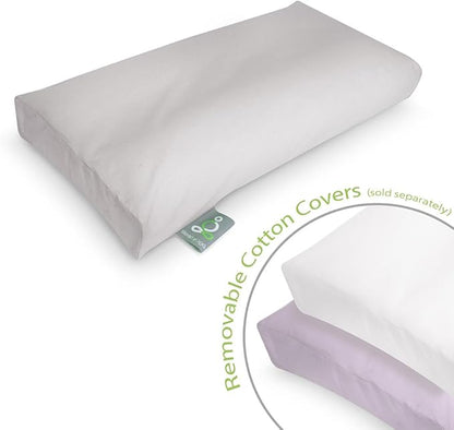 Sleep Yoga Back Sleepers & Side Sleepers, Ergonomically Designed Down Alternative Between & Under Pillow for Knee Support, Hypoallergenic & Washable, 26" x 13" x 3"/One Size White