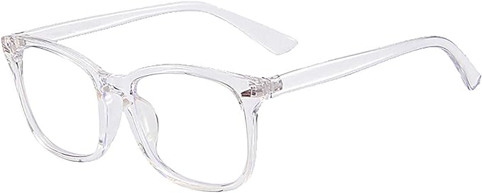MAXJULI Blue Light Blocking Glasses,Computer Reading/Gaming/TV/Phones Glasses for Women Men(Transparent)
