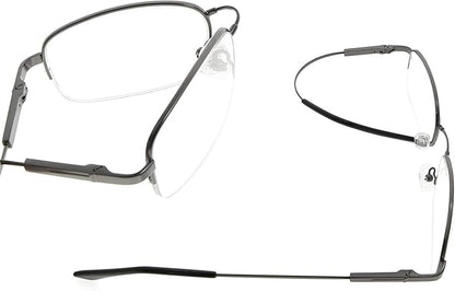 Eyekepper 97% Blue Light Blocking Reading Glasses-Better Sleep Computer Readers-Mens Womens Memory Titanium