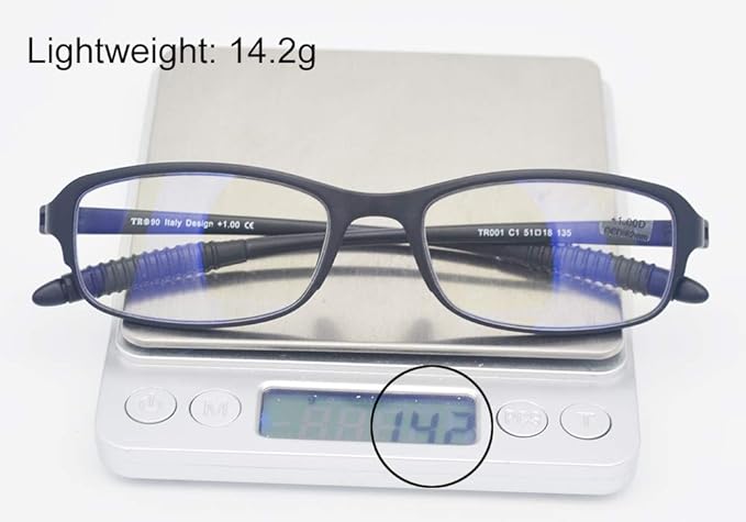 Glare Reduction Computer Blue Light Blocking Reading Glasses(Flexible and Lightweight) Plastic Readers 1.50
