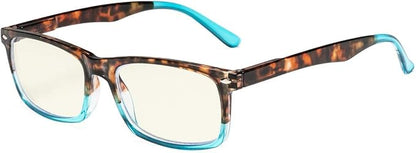 Eyekepper Computer Reading Glasses Blue Light Blocking Readers Men Women, Tortoise-Blue