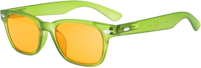 Eyekepper Blue Light Blocking Eyeglasses Sleep Glasses Prevent Eye Strain Game Eyewear Dark Orange Lenses