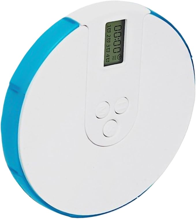 Pill Dispenser with Alarm - Smart Pill Dispenser Reminder, Automatic Pill Dispenser Elder, Pill Box with Alarm, Up to 4 Alarms Day, 7 Days Tablet Organizer with Large Digital Display for Home Office