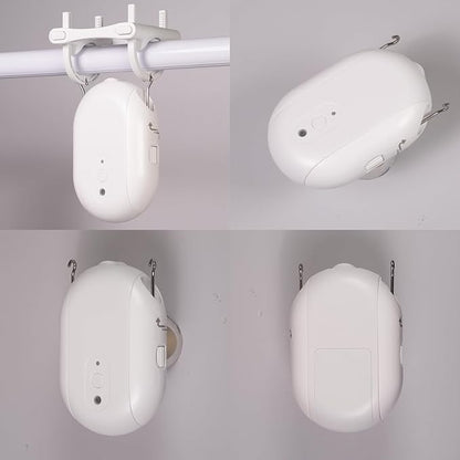 Automatic Curtain Opener, easy to install，with Remote Smart Curtain ，Bluetooth Curtain Robot with App, Voice, Rails Compatible with Alexa, Google Home, Tuya, Smart Life APP (ZigBee Gateway)