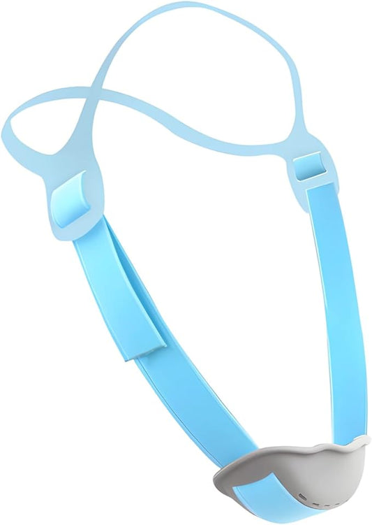 Adjustable Anti Snoring Chin Strap, Comfortable Anti Snore Device for Sleeping, Breathable, for Adults & Young People, Gray