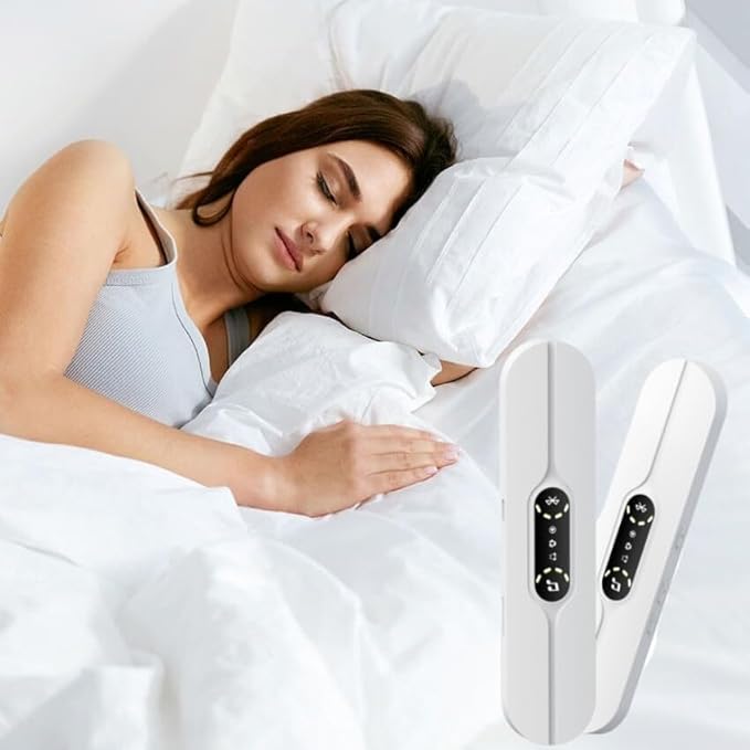 Pillow Speakers for Sleeping,Portable Bluetooth Speaker with Bone Conduction, 10 White Noises, Display, Volume Control, TF Card Support & Timer Function