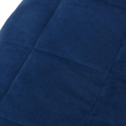Weighted Blanket Blue for Adults, 86.6 x 94.5 Inches, Soft Brushed Polyester Microfiber, Breathable Material, Even Weight Distribution, Anxiety Relief, Sleep Aid, Calming