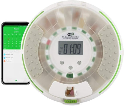 e-Pill MedSmart Voice Pro Automatic Pill Dispenser – Locked Bluetooth Medication Reminder with Voice Alerts – Pill Organizer for Seniors, Dementia, Alzheimer’s, Caregivers & Assisted Living