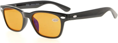 Eyekepper Blue Light Blocking Eyeglasses Sleep Glasses Prevent Eye Strain Game Eyewear Dark Orange Lenses