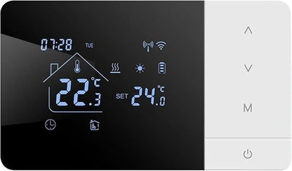Smart WiFi Thermostat - Heat & Cool Temperature Controller With Touchscreen | APP & Voice Control Thermostatt For Home Automation | Digital Programmable Thermostat For House RV Hotel | Energy Saving C