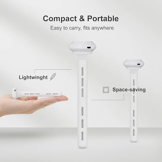 White Portable Mini Humidifier, Water bottle USB Cool Mist Small Humidifier with blue Lights.Perfect for Bedroom, Office, Plants, travel & Car(1PCS)
