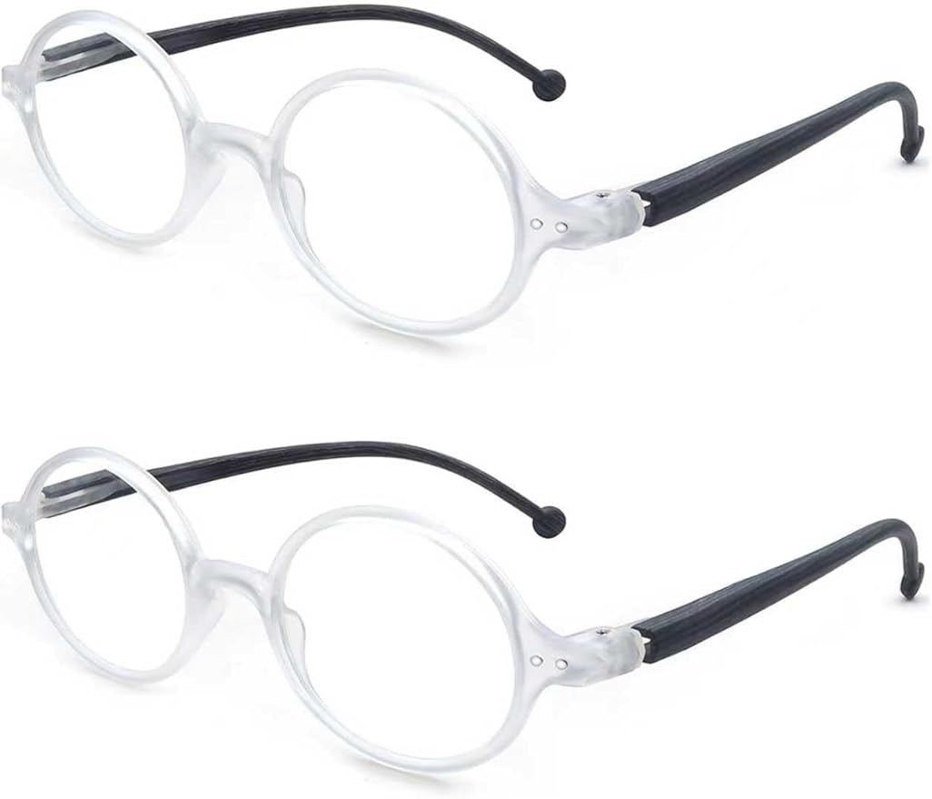 Round Reading Glasses Women Men Blue Light Blocking Circular Readers Unisex Ultra Lightweight Circle Cheaters Glasses