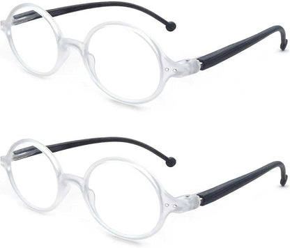 Round Reading Glasses Women Men Blue Light Blocking Circular Readers Unisex Ultra Lightweight Circle Cheaters Glasses