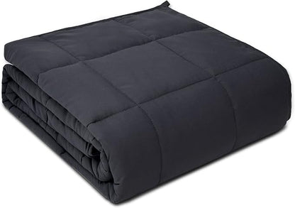 Weighted Blanket 15lbs Twin Size Dark Grey 48"x72" Weighted Blankets for Adults Heavy Blanket are Comfortable and Cozy