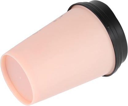 Mini Portable 300ml Humidifier, USB Coffee Cup Low Noise Desk Humidifier Lightweight Space Saving Car Humidifiers for Bedroom Office Travel Home (Pink)