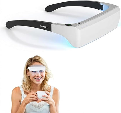 GentleGlow MEINNO Light Therapy Glasses, Bring You Boost Energy, Relief for Slwwp Problems, Enhances Mood, Adjustment Jet Lag - All-in-One Case, Ready for Any Scene, Anytime, Anywhere