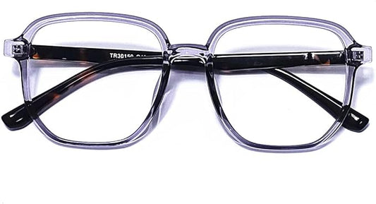 Blue Light Blocking Glasses Reading Glasses for Women Men Square Nerd Eyeglasses Frame Lightweight Reduce Eye Strain