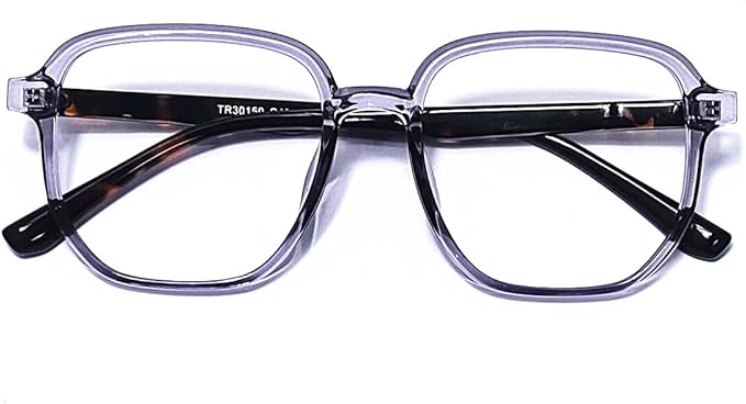 Blue Light Blocking Glasses Reading Glasses for Women Men Square Nerd Eyeglasses Frame Lightweight Reduce Eye Strain