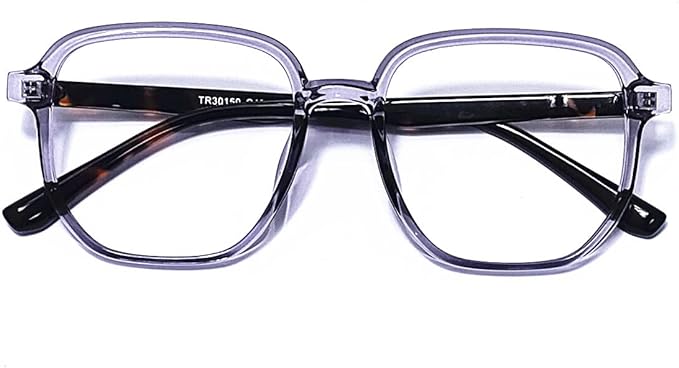 Blue Light Blocking Glasses Reading Glasses for Women Men Square Nerd Eyeglasses Frame Lightweight Reduce Eye Strain