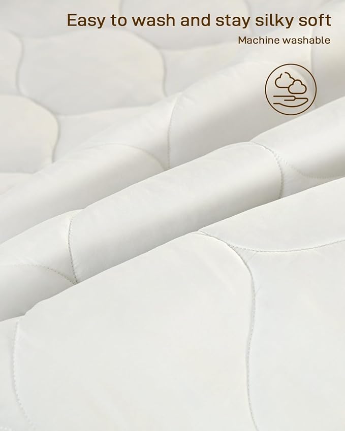 Heated Mattress Pad Calking Size - Electric Mattress Pad with Dual Control, Soft Blanket, Bed Warmer Heater Sheets, 8 Heating Settings,1/2/10 Hours Auto Shut Off, 72" x84" Ellipse White