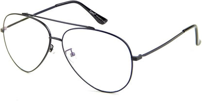 Cyxus Davos French Ma-con Style Aviator Glasses Blue Light Blocking Eyeglasses for Computer UV Protection Anti Eyestrain 8805
