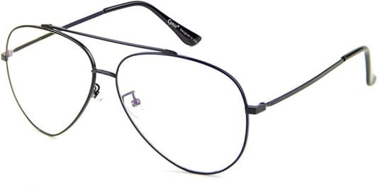 Cyxus Davos French Ma-con Style Aviator Glasses Blue Light Blocking Eyeglasses for Computer UV Protection Anti Eyestrain 8805
