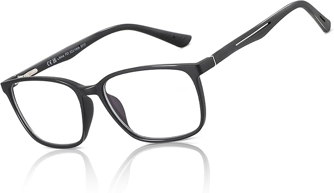 BLUEMOKY Blue Light Reading Glasses for Men，Sport Square Frame Readers, Anti Glare Computer Glasses