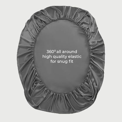 LINENWALAS Fitted Sheet Only Viscose Derived from Bamboo, Bottom Sheet for Twin Size Bed – 16” Deep Pocket, All Around Snug Fit – Cooling, Breathable, Soft, Hypoallergenic (Charcoal Grey, Twin)