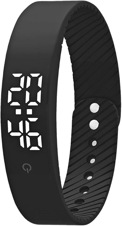 Wrist Alarm Clock,Smart Vibrating Clock Wristband | Pill Reminder with 3 Alarms | for Kids Adults Men Women Teens Elderly Bed Bedroom Travel Dorm Fitness Medication