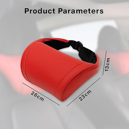 Car Headrest Neck Pillow Support Memory Foam Ergonomic Design Accessory for Driving Seat Fatigue Relief Compatible with Model S X 3 Y & Cybertruck - 2 Pieces