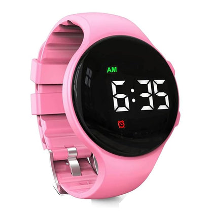 Vibrating Alarm Reminder Watch Silent Wake Up Watch - with Multi Alarms and Lock (Pink)