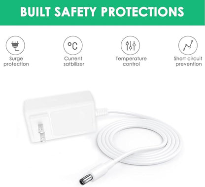 Mrgru 24V Replacement Charger for Hatch Restore 2 Wake Up Light Alarm Clock Compatible with Hatch Sunrise Alarm Clock Smart Light Sound Machine Power Cord Adapter