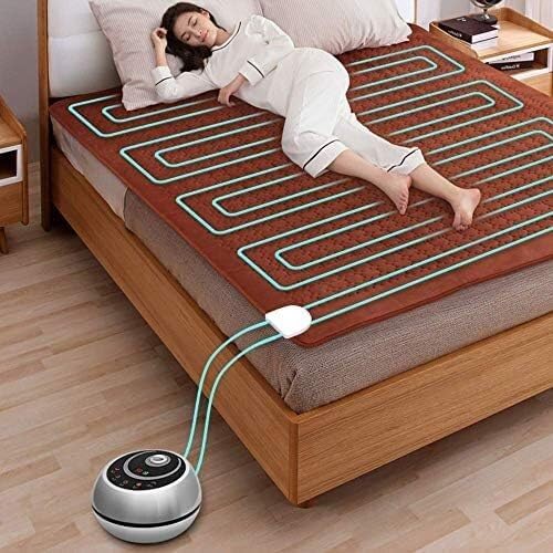 Heating Pad, Heated Blanket, Heating Electric Blanket Autumn Winter, Household Constant Temperature Water Cycle Heating Mattress, Machine Washable, Smart Touch Screen with Remote Control(180x200cm)
