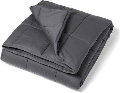 Medline Adult Weighted Blanket and Duvet Cover with Premium Glass Beads, Blanket is 15-lb., 48" x 72", for 140 to 160 lb Adult. 1 ea