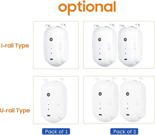 Curtain Controller, BT Automatic Curtain Opener Closer Robot Wireless Smart Curtain Motor Timer Voice Control Smart Home Automation Device for Curtain Track Rod Replacement for Amazon Assistan