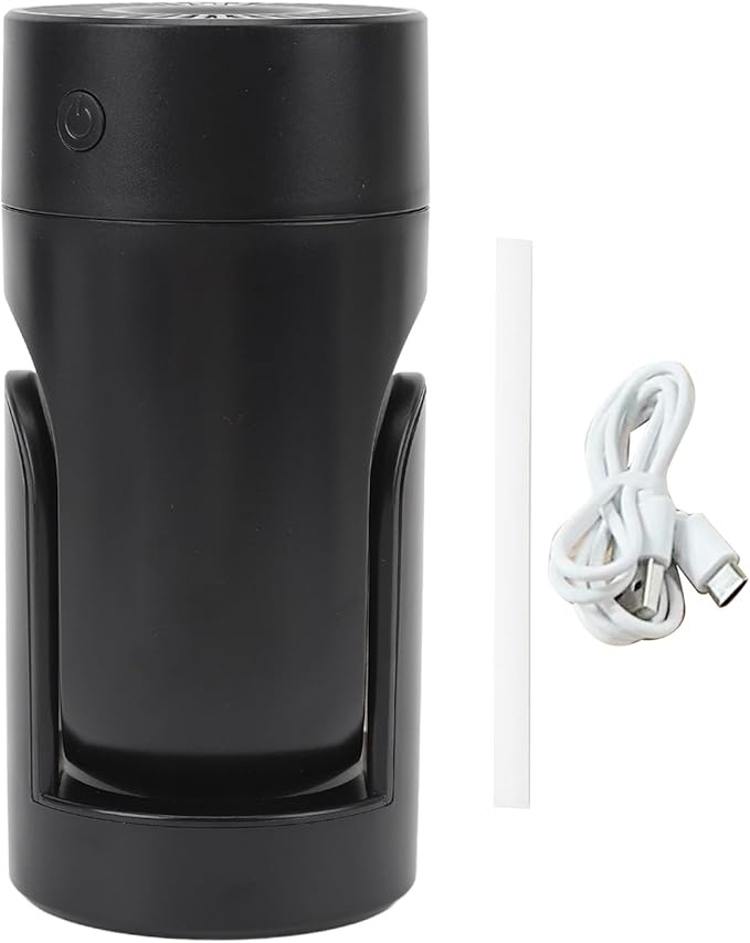Acouto Portable USB Humidifier, Single Room, Black, Quiet Cool Mist, 360 Degree Rotation, Car Humidifier