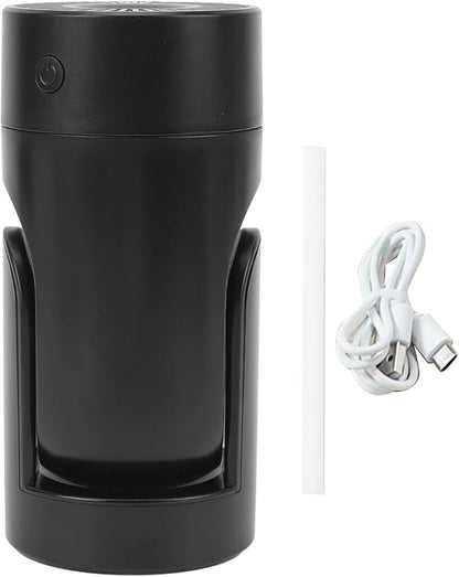 Acouto Portable USB Humidifier, Single Room, Black, Quiet Cool Mist, 360 Degree Rotation, Car Humidifier