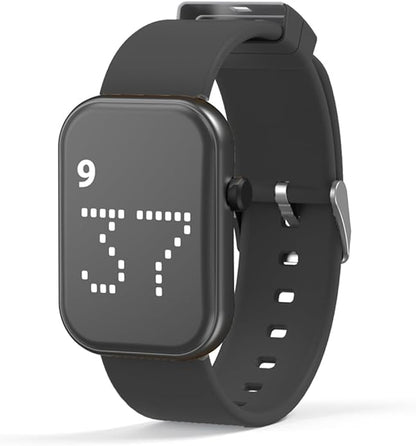 Rechargeable Vibrating Alarm Watch Silent Pill Reminder Wristband Wake Up Watch - with 8 Personalised Message Reminder