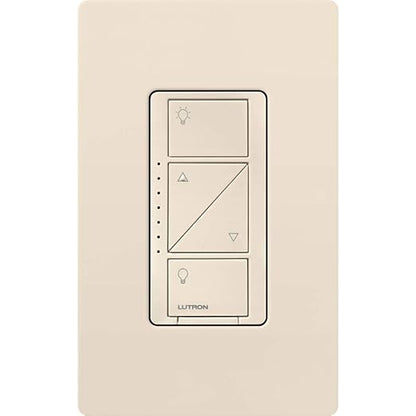 Lutron Caseta Original Smart Dimmer Switch (Lutron Smart Hub Required), for LED Lights, 150 Watt, Single-Pole/3-Way, No Neutral Required, PD-6WCL-LA, Light Almond, 5 Pack