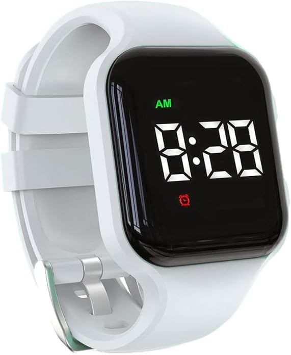 Vibrating Alarm Watch Rechargeable 15 Alarm Reminder Wristband Potty Training Watch with Lock Screen