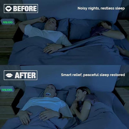 YA4600 Upgraded Smart Throat Anti Snoring Device, Snore Stopper Effective Snoring Solutions Snore Reduction Sleep Aids with APP Records and Analyzes Sleep Datas