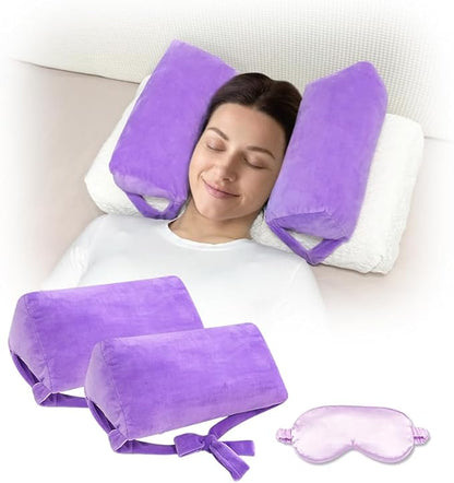 AOSSA Anti Aging Pillow for Women, Anti Wrinkle Face Beauty Pillow, Head Stabilizer, Back Sleep Training Face Up Head Positioning, Wrinkle Prevention for Face Post Surgery Support for Sleeping Upright