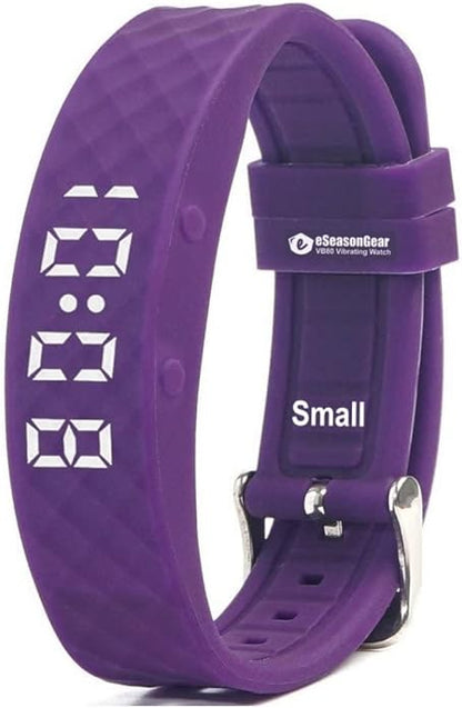 VB80 12 Alarm Vibrating Watch, Silent Vibration Shake Wake ADHD Medication Reminder