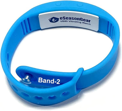 VB80 12 Alarm Vibrating Watch, Silent Vibration Shake Wake ADHD Medication Reminder
