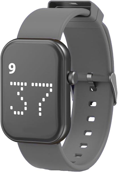 Rechargeable Vibrating Alarm Watch Silent Pill Reminder Wristband Wake Up Watch - with 8 Personalised Message Reminder