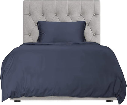 Hotel Sheets Direct Duvet Cover Bed Linen Set, 2 -Piece Set, Navy Blue, Twin